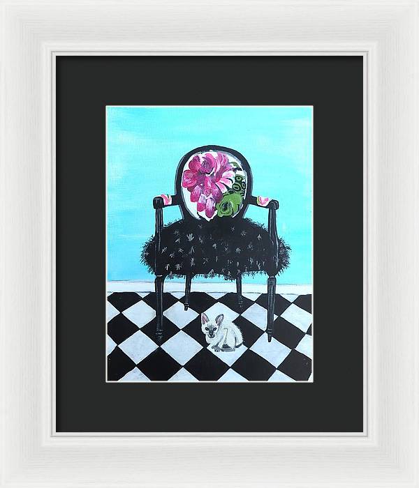 Empty Chair Siamese Kitten - Framed Print