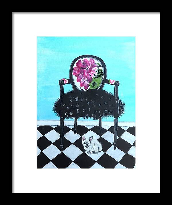 Empty Chair Siamese Kitten - Framed Print