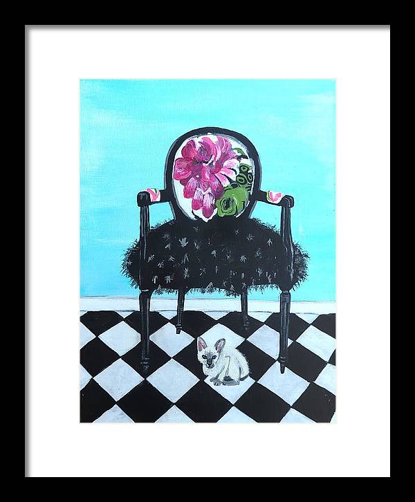 Empty Chair Siamese Kitten - Framed Print