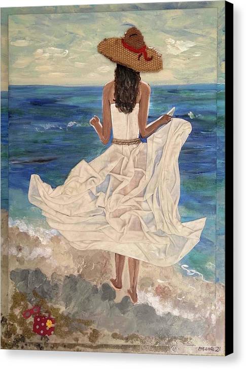 Women on Beach - Multimedia - Canvas Print