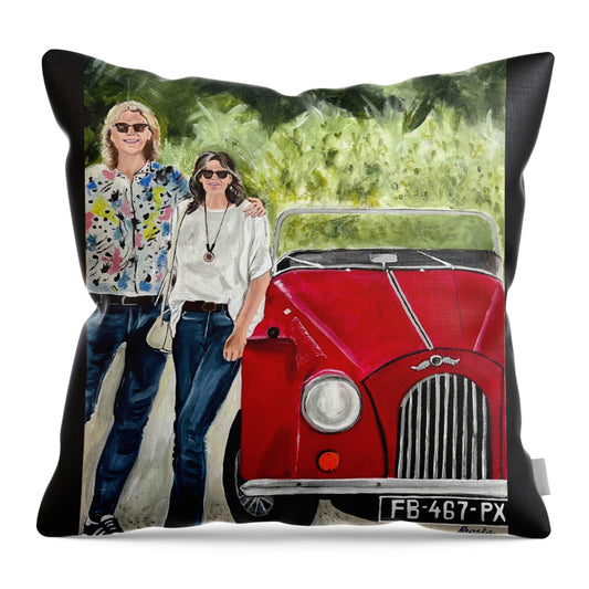 Monte Carlo Red Car 1 - Throw Pillow