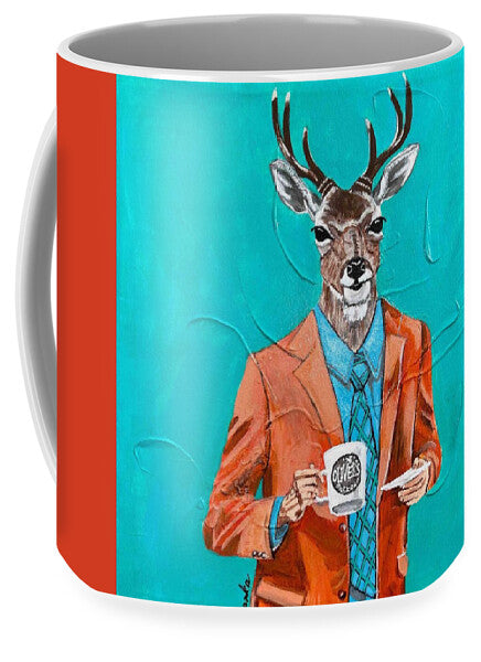 Coffee Shop Art Deer John - Mug