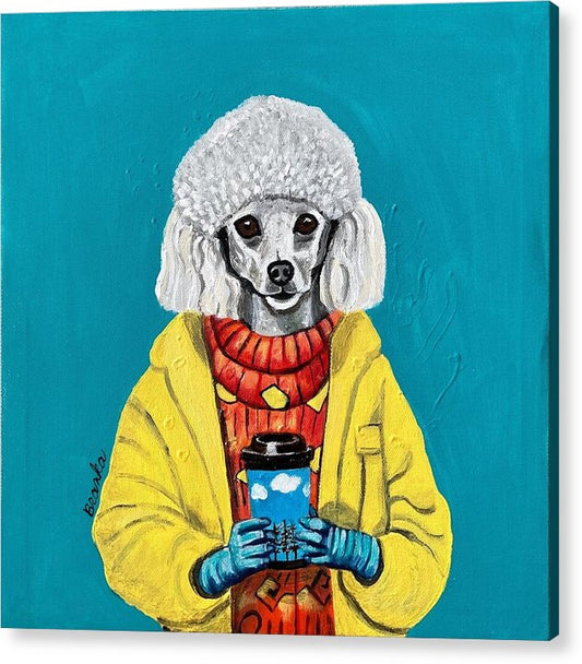 Coffee Shop Art French Poodle - Acrylic Print