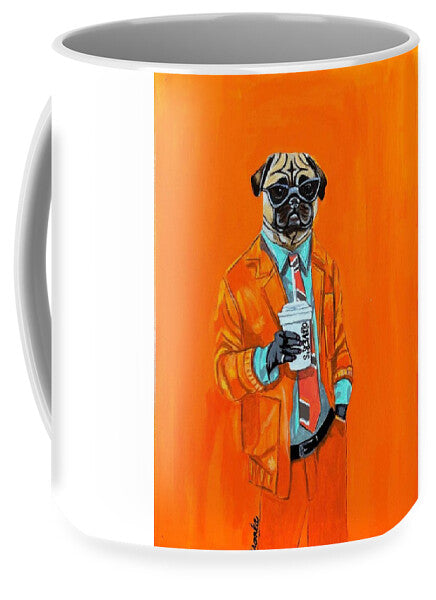 Coffee Shop Art Pug - Mug
