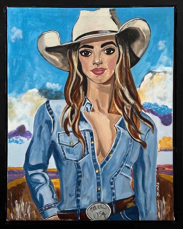 Cowgirl Marley - Art Print
