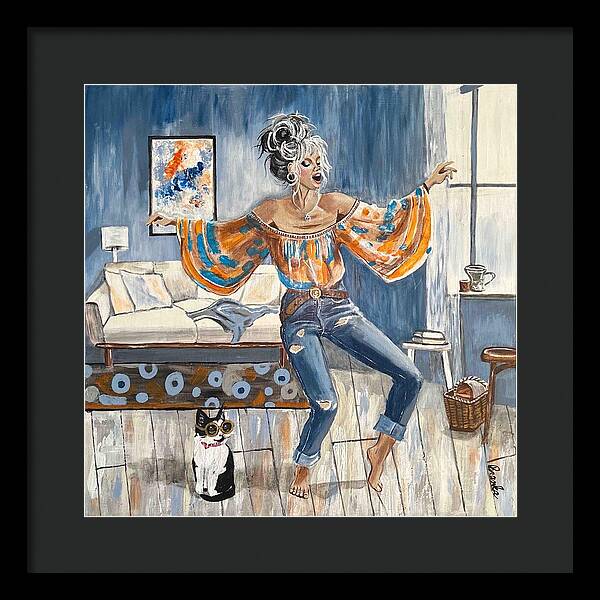 Dancing in my Living Room - Framed Print