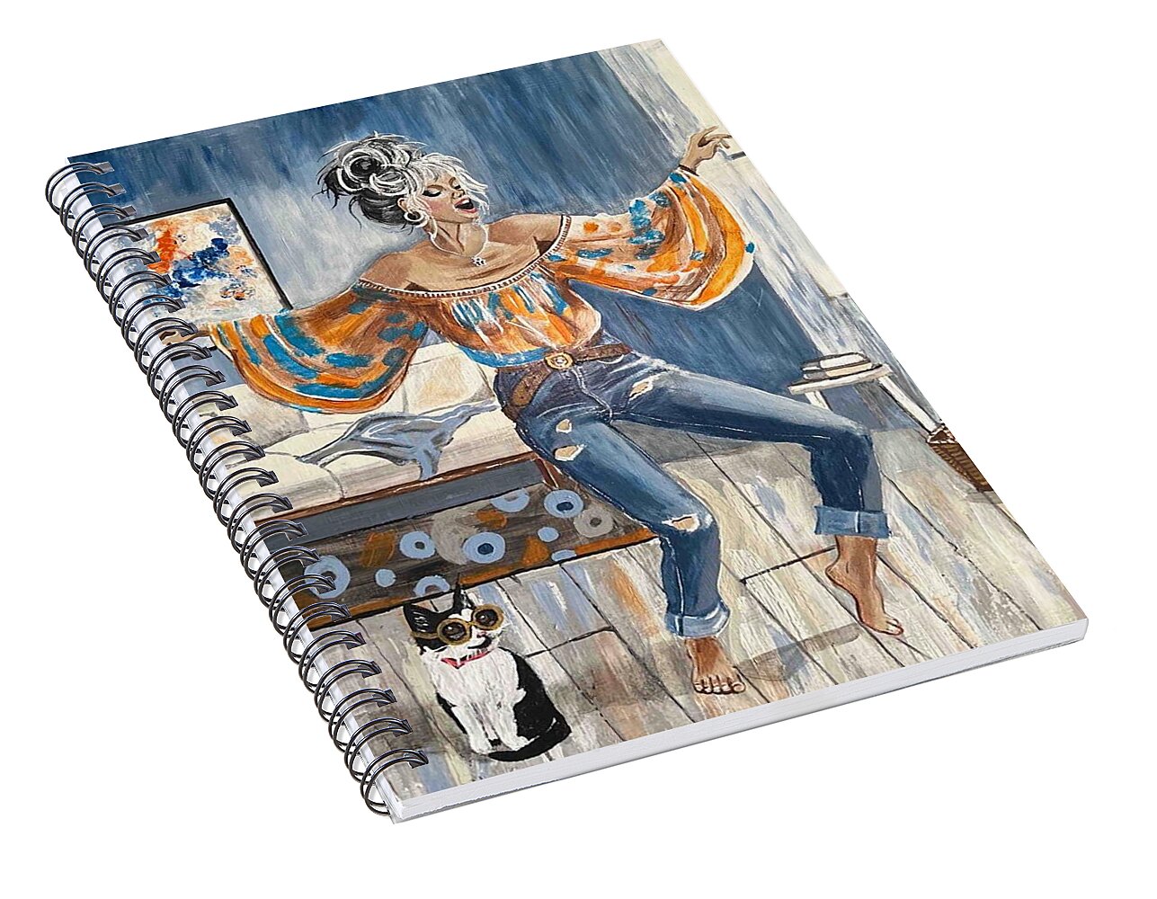 Dancing in my Living Room - Spiral Notebook