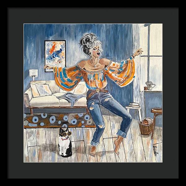 Dancing in my Living Room - Framed Print