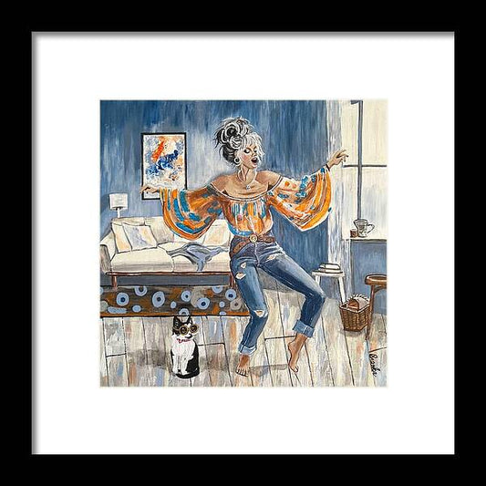 Dancing in my Living Room - Framed Print