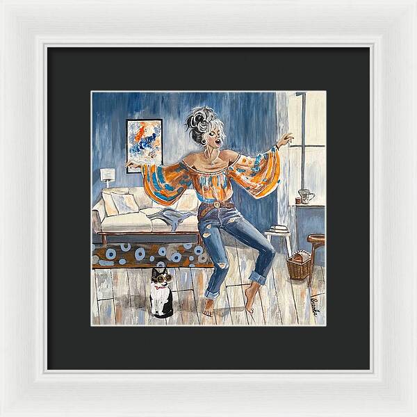 Dancing in my Living Room - Framed Print