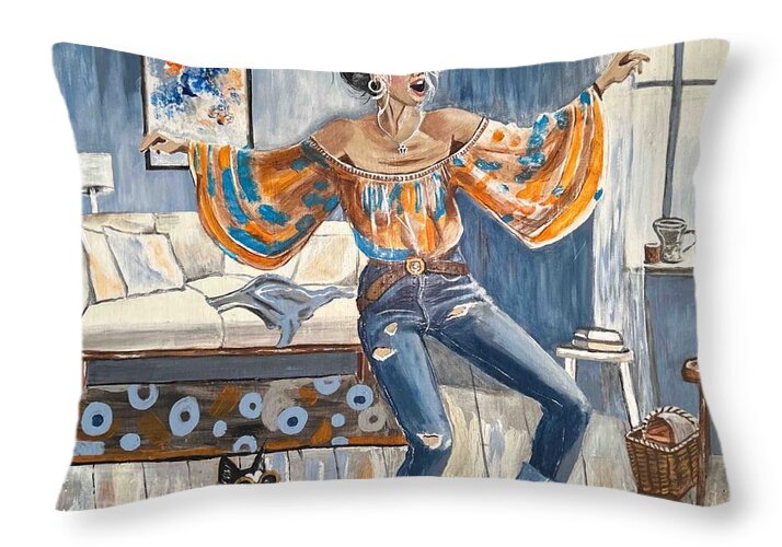 Dancing in my Living Room - Throw Pillow