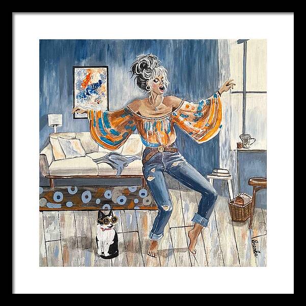 Dancing in my Living Room - Framed Print