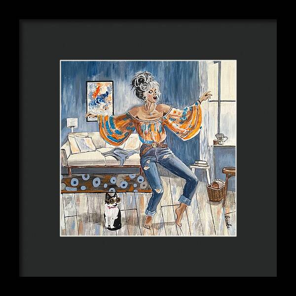 Dancing in my Living Room - Framed Print