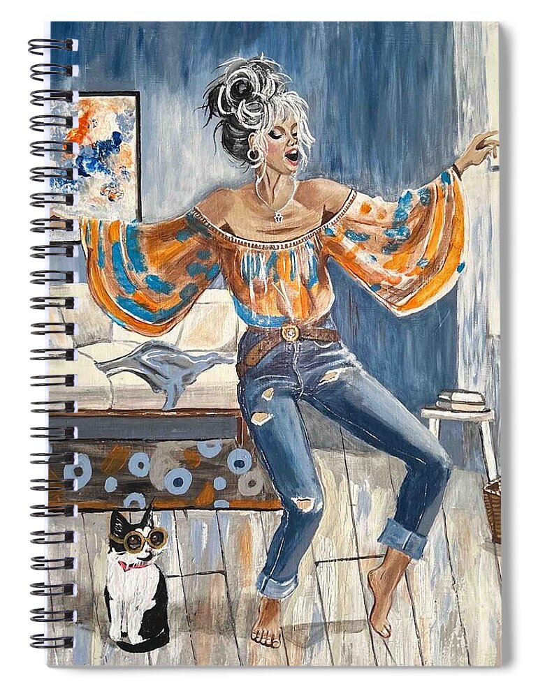 Dancing in my Living Room - Spiral Notebook