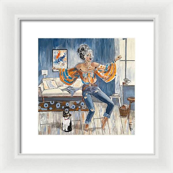 Dancing in my Living Room - Framed Print
