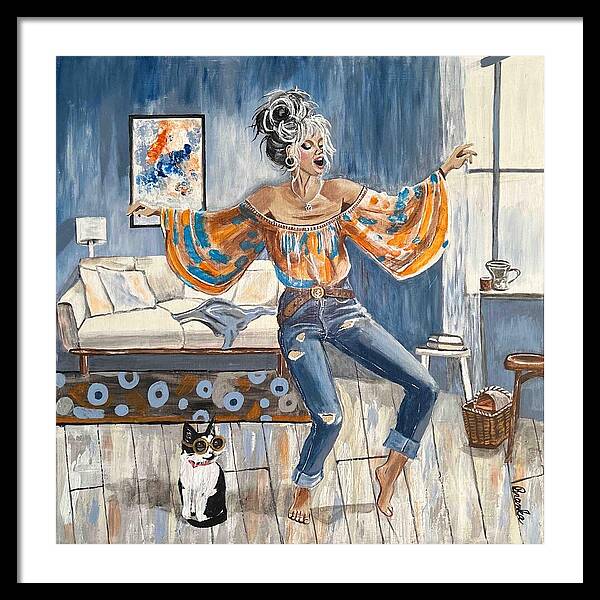 Dancing in my Living Room - Framed Print