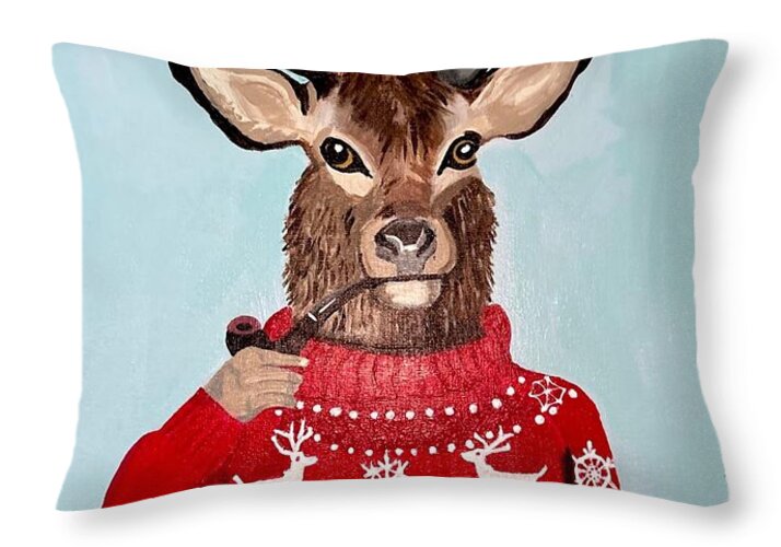 Danny Deer - Throw Pillow