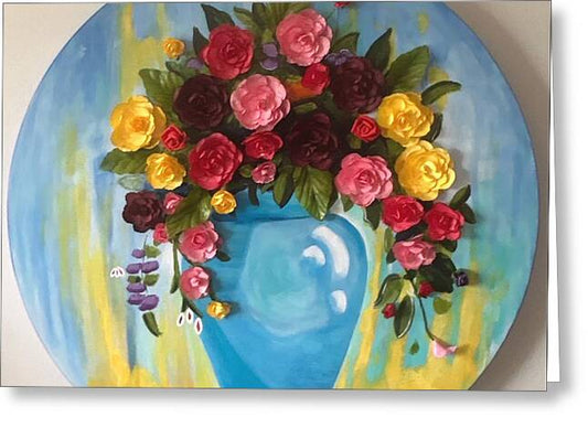 Dimensional Flowers - Greeting Card