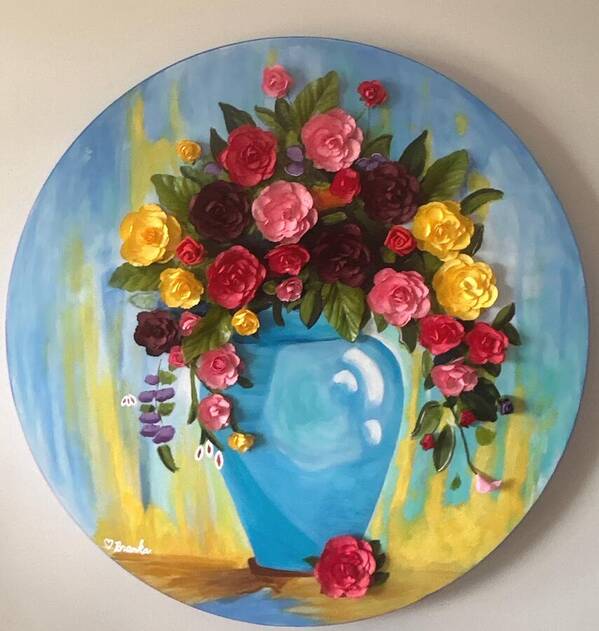 Dimensional Flowers - Art Print
