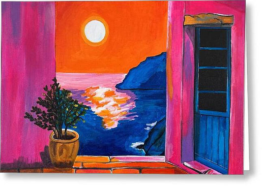 Million Dollar Sunset View - Greeting Card