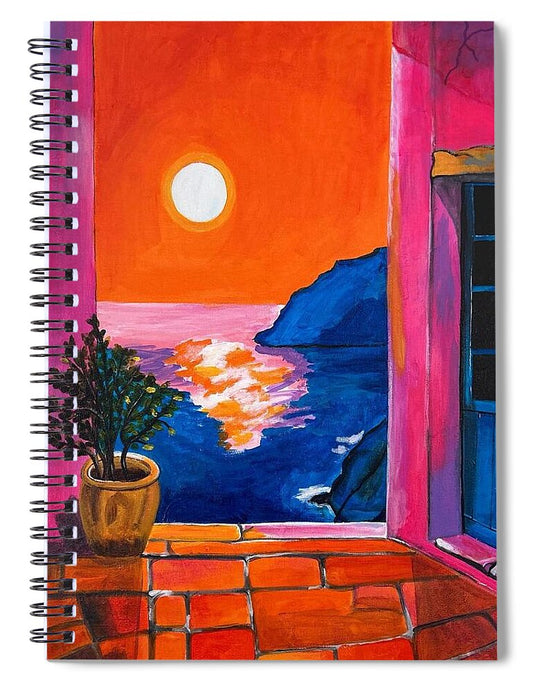 Million Dollar Sunset View - Spiral Notebook