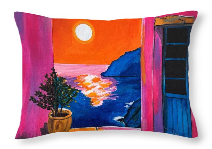 Million Dollar Sunset View - Throw Pillow