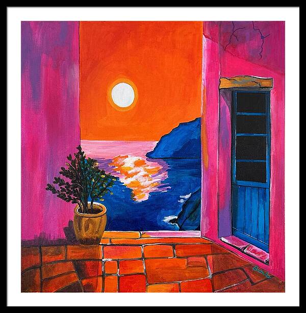 Million Dollar Sunset View - Framed Print