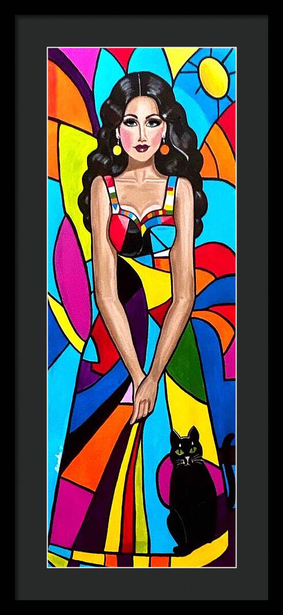 Natasha in colour - Framed Print
