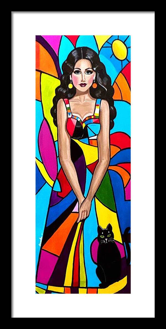 Natasha in colour - Framed Print