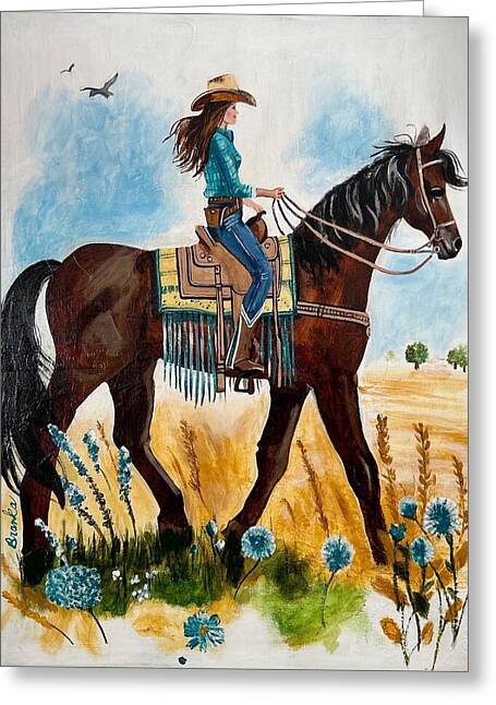 Riding Rayna - Greeting Card