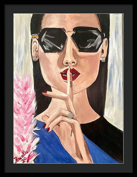 Shhh - Framed Print