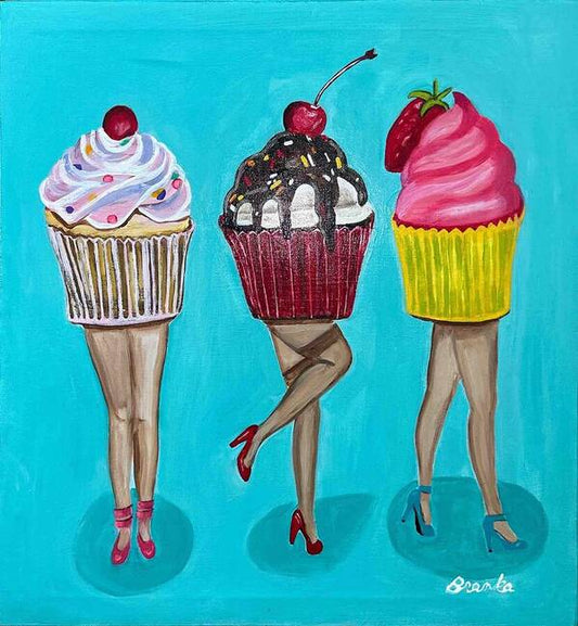 Sweet Cakes Triple Treats - Art Print