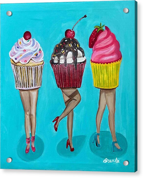 Sweet Cakes Triple Treats - Acrylic Print