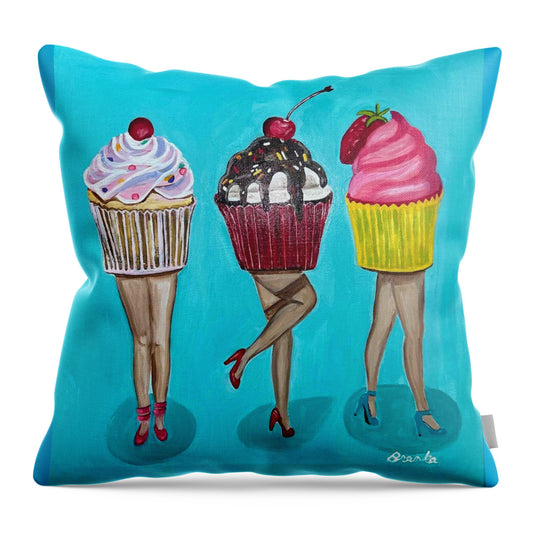Sweet Cakes Triple Treats - Throw Pillow