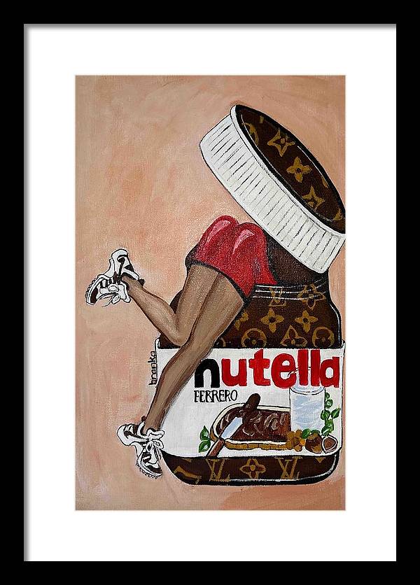 Nutella Nut - Framed Print