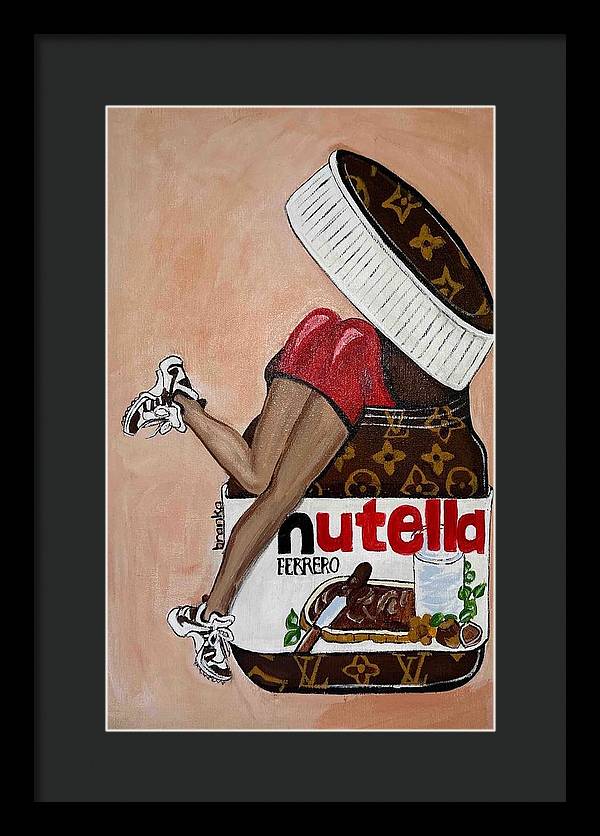 Nutella Nut - Framed Print