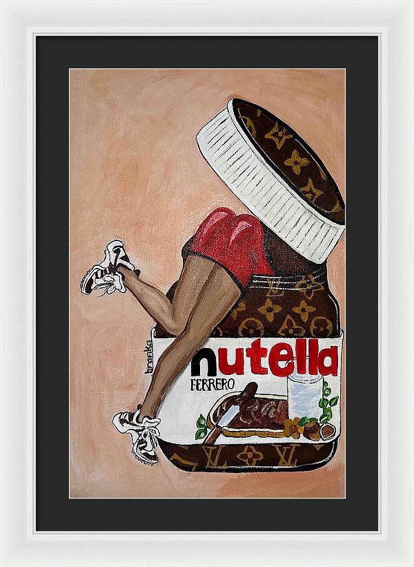 Nutella Nut - Framed Print