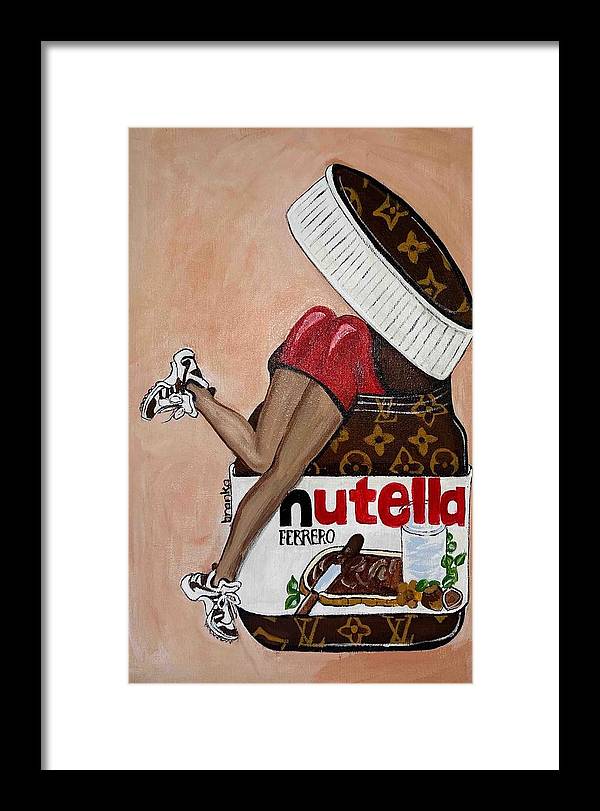 Nutella Nut - Framed Print
