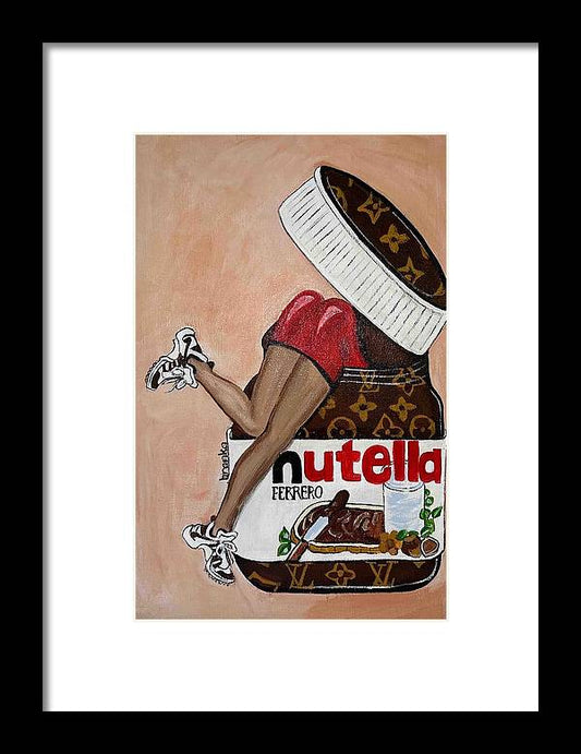Nutella Nut - Framed Print