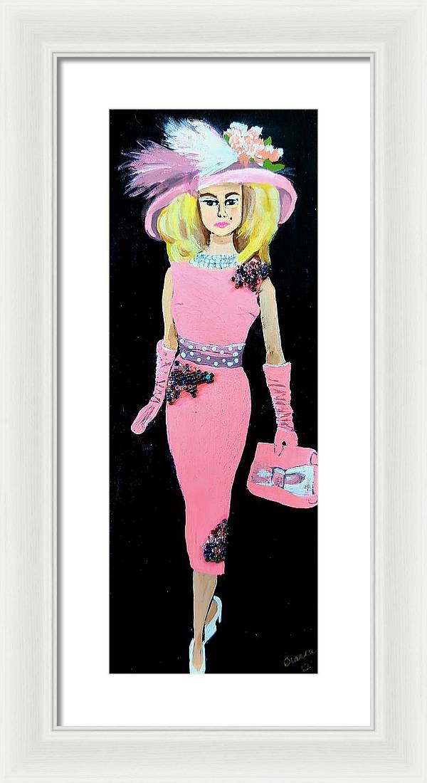 Barbie in Pink - Framed Print