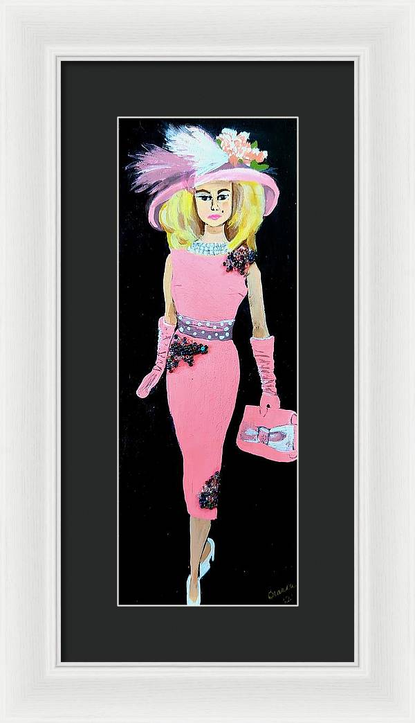 Barbie in Pink - Framed Print