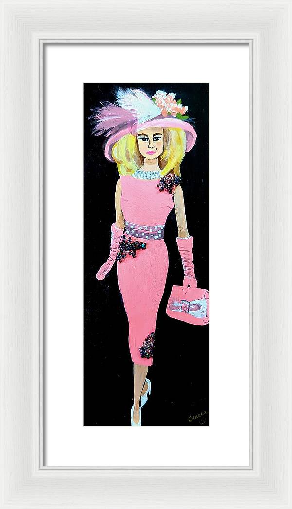 Barbie in Pink - Framed Print