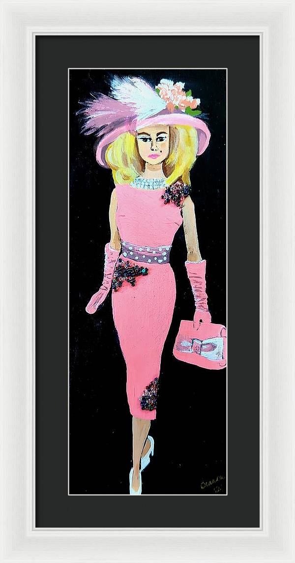 Barbie in Pink - Framed Print