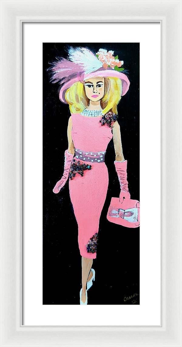 Barbie in Pink - Framed Print