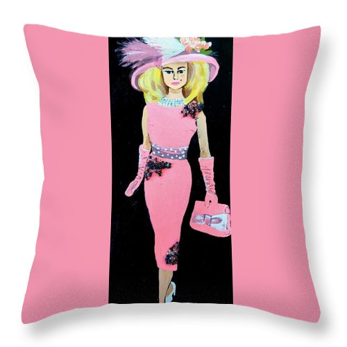Barbie in Pink - Throw Pillow