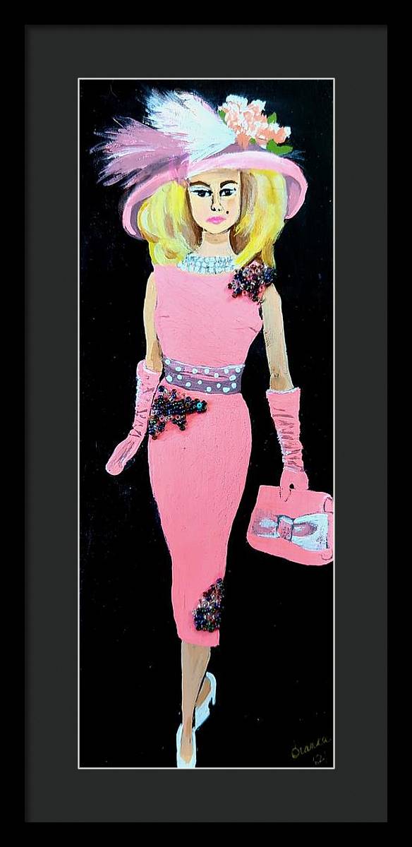 Barbie in Pink - Framed Print