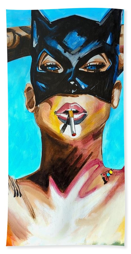 Bat Girl - Bath Towel