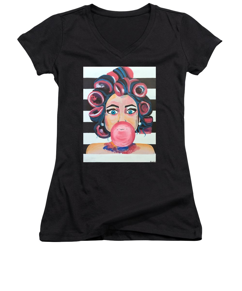 Bubblegum Barb - Women's V-Neck