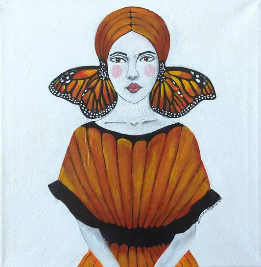Butterfly Girl - Art Print