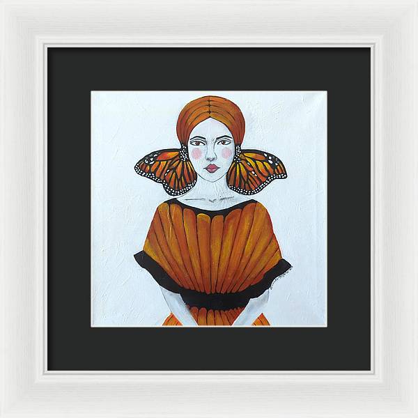 Butterfly Girl - Framed Print